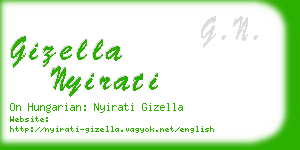 gizella nyirati business card